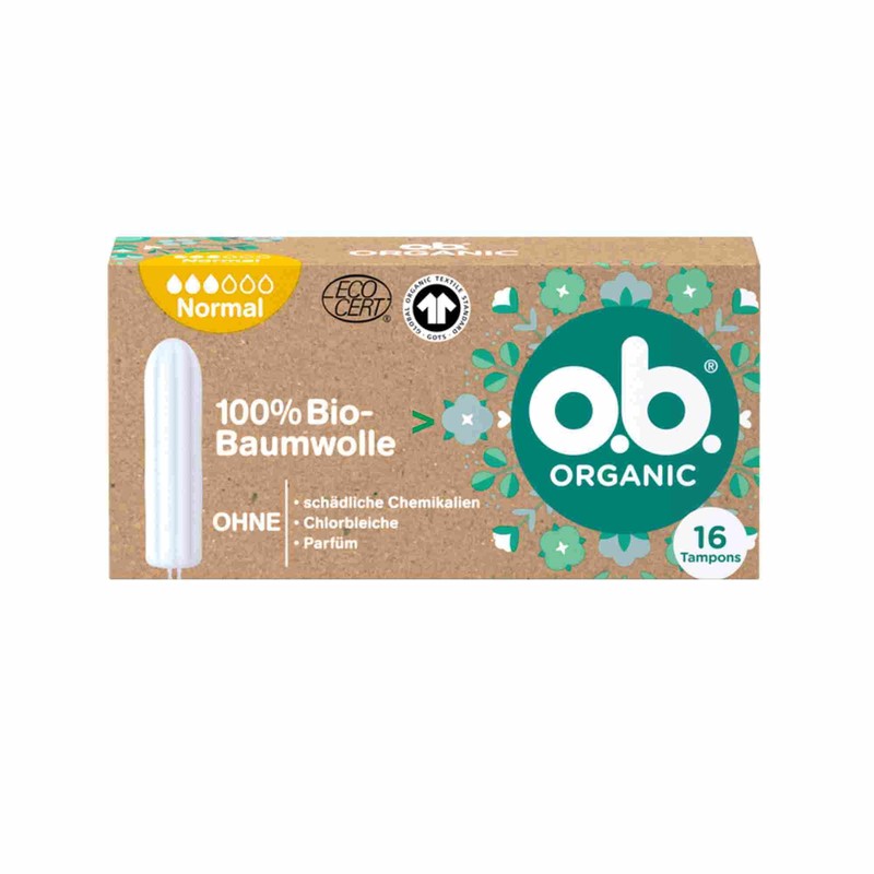 OB Tampon Organic Organic Normal Pack of 6 (6 x