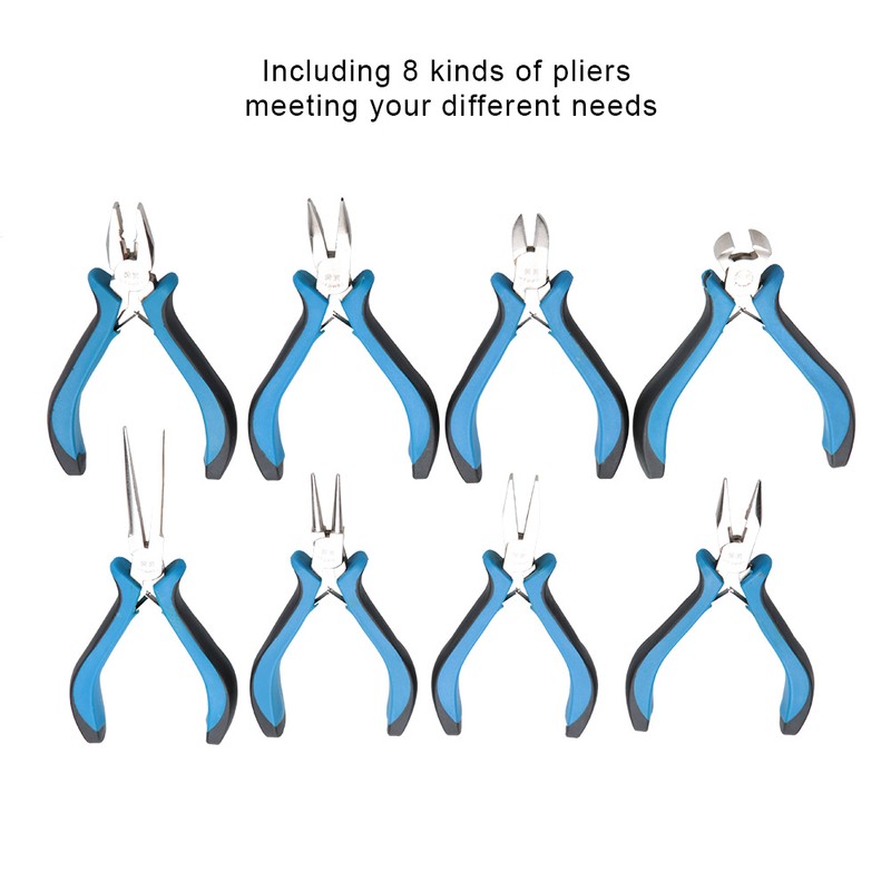 8 Kinds of Jewelry Repair Tool Steel Pliers Wire Cutter
