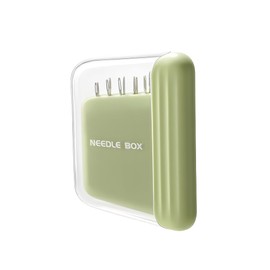 TUYOBG Portable Green Magnetic Needles Storage Case, Magnetic Pin Cushion Storage, Sewing Needles Storage Box for Travel and Knitting Accessories, Compact and Practical Needle Selection