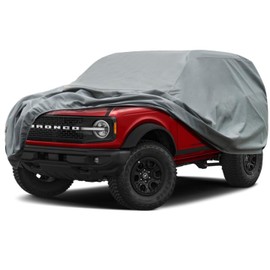 Kayme Heavy Duty Car Cover Custom Fit Ford Bronco 2 Door, Bronco Sport (2020-2025),Waterproof All Weather for Automobiles, Full Car Cover - Sun, Rain & UV Protection