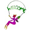 VFM - Garden Fairy Sign Metal Fairy Welcome Sign -