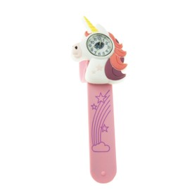 Glamour Girlz Kids Childrens Boys Girls Pink White Unicorn Head Watch Wrap Around Strap Present Gift Age 3, 4, 5, 6, 7, 8, 9, 10+ Years Old Birthday Christmas Birthday Tell Time Educational Idea