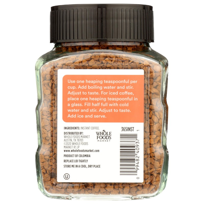 365 by Whole Foods Market, Instant Coffee, Dark Roast, 3.5