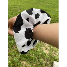 Cow Scrunchie Cow Womens Girls Hair Tie Ponytail