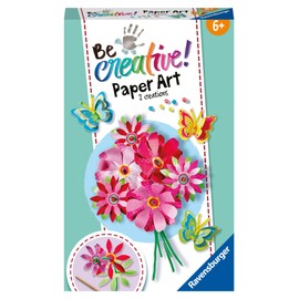 Ravensburger 23678 BeCreative Paper Art Flowers & Butterflies, DIY for Children from 6 Years