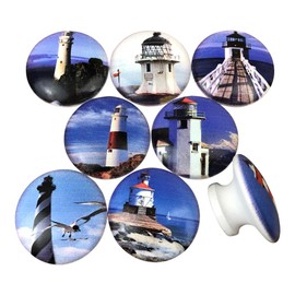 Set of 8 Lighthouse Cabinet Knobs