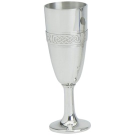 Claymore Imports Celtic Flute Goblet, Hand Made Wine Goblet From Edwin Blyde's Sheffield Factory (1Pc)
