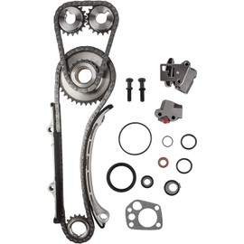 WEDOAUTO Timing Chain Kit Fit For Nissan Altima 2.4L 1998-2001, For Frontier 1998-2004, For Xterra 2001-2004 Replace# TK30229-4180SA94180SA 13024-9E000 13016-9E000 13077-5V100 13028-9E010 13028-ZD00A