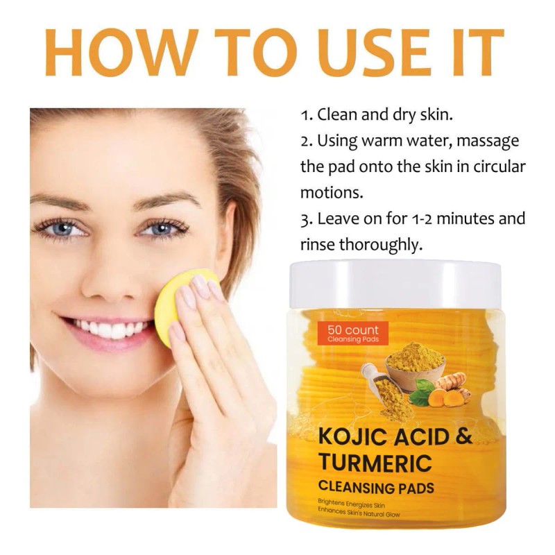 Almohadilla Limpiadora V Turmeric Para Limpieza Facial Delic