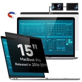 Magnetic Privacy Filter Compatible with Pro 15 Inch (2016-2019), Removable Anti-Glare Blue Light Laptop Privacy Screen Privacy Screen Privacy Screen for Pro 15 (A1707, A1990)