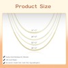 Hebterrka Herringbone Necklace for Women, Delicate 14K Gold-Plated Snake Chain