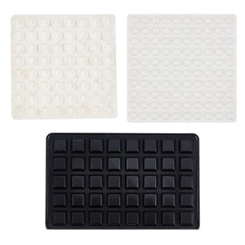 NICENEEDED 3 Styles Bump Dots for Visually Impaired, Clear Adhesive Bumper Pads, Raised Tactile Dots, Self Adhesive Dots Braille Stickers for Blind