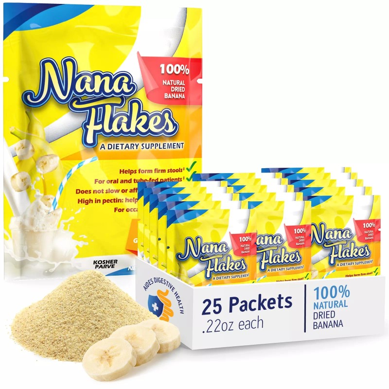Nana Flakes 100% Pure Dried Banana No Sugar Single Serve