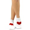 Valentine's Day Hearts and Love Women's Cotton No Show Socks