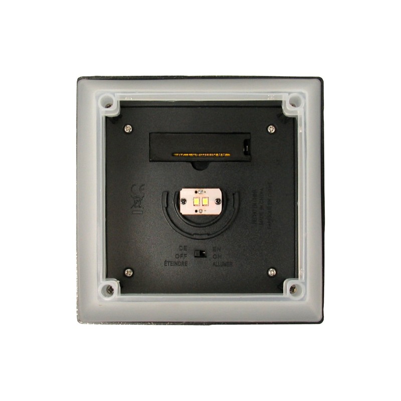 Solar Powered Post Cap Lights 4x4 inch, Set of 2,