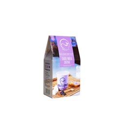 Dragon Cat Café Bubble/Boba Tea Kit (Pack of 3) Taro Flavour with Instant Tapioca Pearls and Tea Powder | Makes 3 Drinks | with 3 Paper Straws | BubbleTea Gift Set