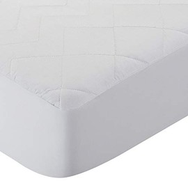 Pikolin Home - Quilted Mattress Protector – With Fibre, Breathable, anti-dust mite Cama 105-105 x 190/200 cm white
