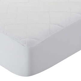 Pikolin Home - Quilted Mattress Protector – With Fibre, Breathable, anti-dust mite Cama 105-105 x 190/200 cm white
