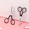 JARVISTAR Black Nail Scissors - 4 Inch Sharp Stainless Steel