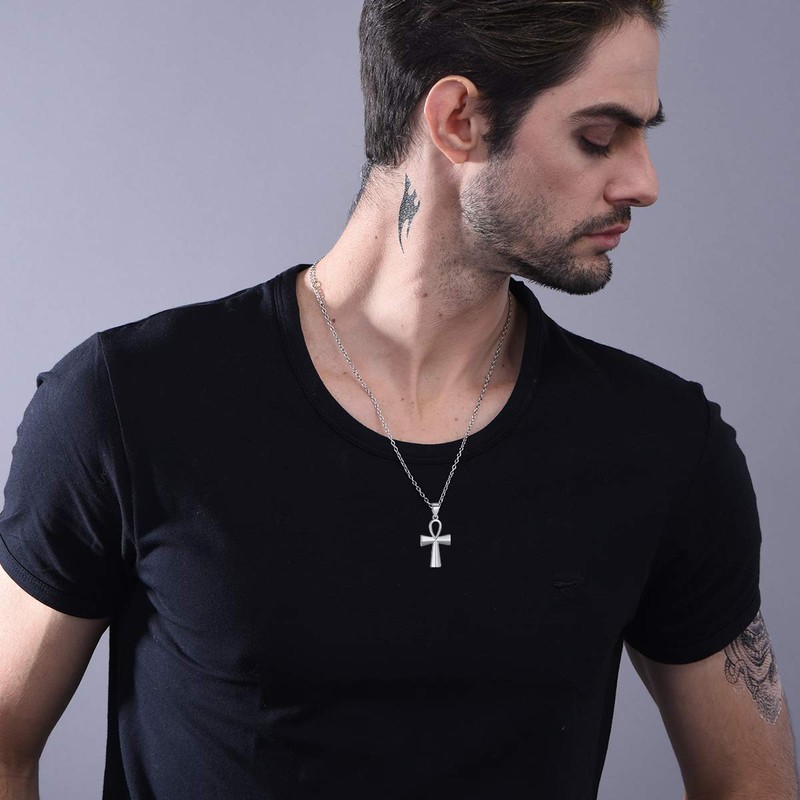 ChicSilver Skull Necklace Men's Sterling Silver 925 Hypoallergenic Women's Pendant