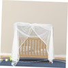 IWOWHERO Portable Crib Bed Net Cover with Installation Fit Nordic