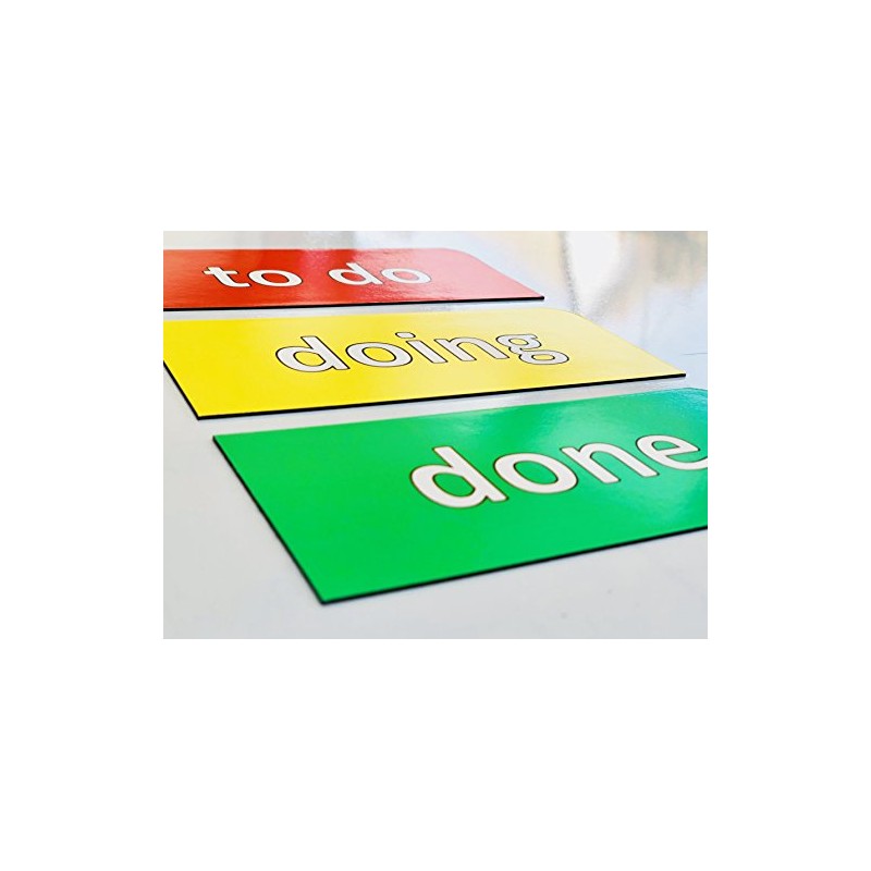SMILEYBOARD - 3 Magnetic Kanban Cards - Magnets for Agile