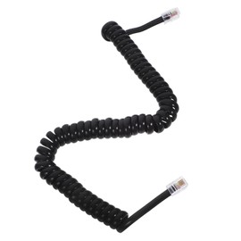 TEHAUX Extendable Telephone Cord Tangle Resistant Curly Cable for Landline Phones Flexible Design for Home Office Use Compatible with Various Models
