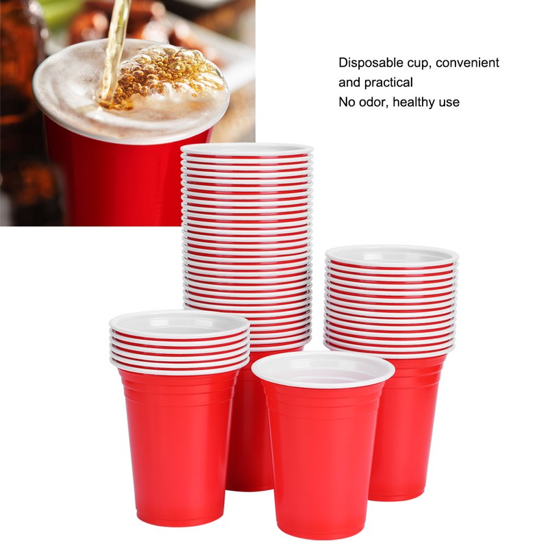 50Pcs 360ml Disposable Party Cups Plastic Cup Party Game Supplies