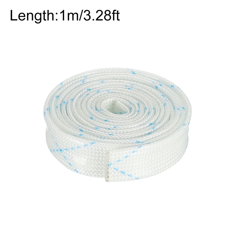 sourcing map Fiberglass Heat Shield Sleeve 1m x 7mm Insulation