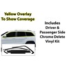 BOGAR TECH DESIGNS Side Window Chrome Delete Overlay Film Compatible