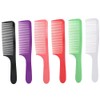 6pcs Barber Shop Curved Haircut Comb Hairdressing Cutting Comb with