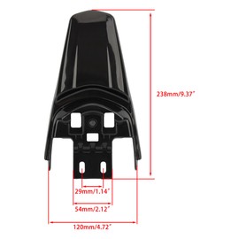 PowerMotor Surron Rear Fender Black Mud Guard Fender Replacement for Light Bee X/S Segway X160/X260 Electric Dirt Bike
