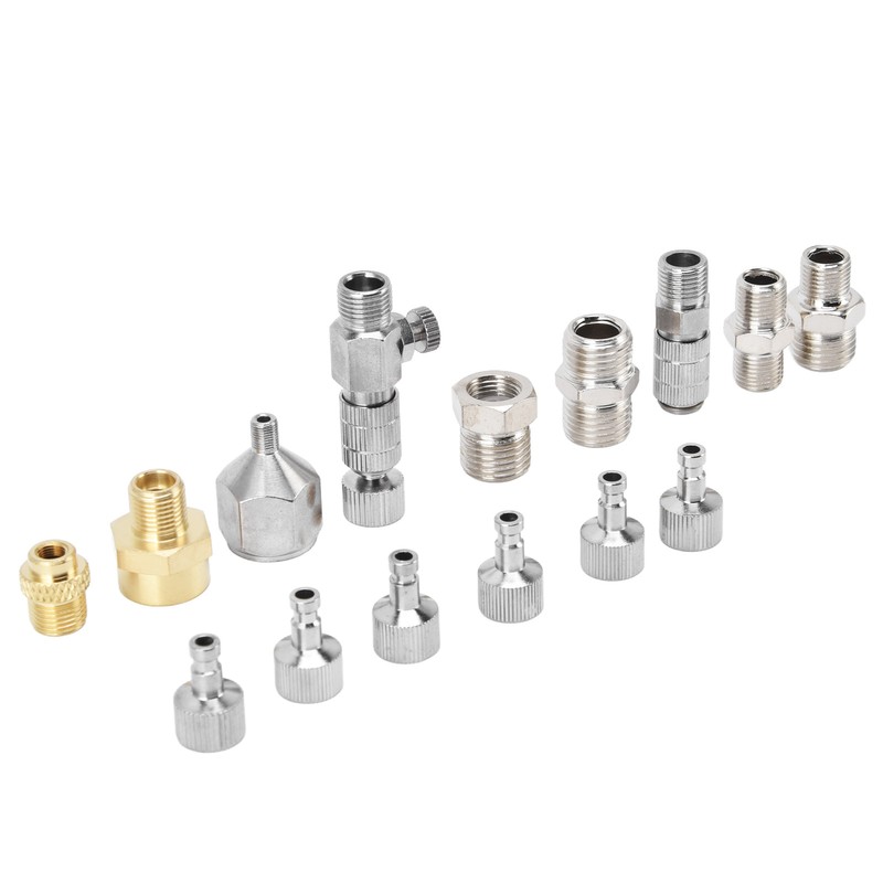 15PCS Airbrush Adapter Set Stainless Steel Airbrush Quick Release Disconnect