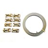 Toolzone 8Pc Stainless Steel Hose Clamp Clip Kit