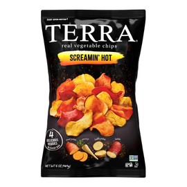 Terra Chips Screamin' Hot Vegetable Chips, 5 oz (Pack of 12)