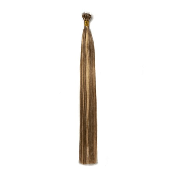 Cliphair UK Chocolate Honey (#4/27) Nano Ring Hair Extensions, 18"