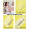 Jecery 3 Pieces Rhinestone Bridal Wedding Sash Belts Handmade Crystal