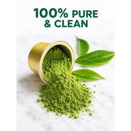 LeafCharm Matcha Capsules for Iced Latte, Original Line, 10 Count