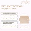 Premium Felt Protectors for Designer Bags - Soft, Light Weight,