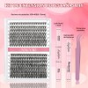 Extensiones Pestañas Diy, Kit De Racimos De Pestañas Mixto