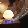 Night Light Jellyfish Shape Cute Remote Control RGB Silicone Tap