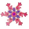 KRIWIN® 10-11 inches Dia - Floor/Wall/Table Rangoli Decorative Showpiece (Acrylic)