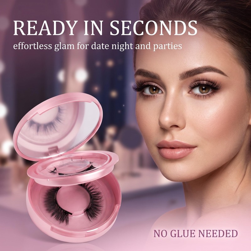 Magnetic Eyelashes Set - Magnetic Lashes with Applicator, Natural Look