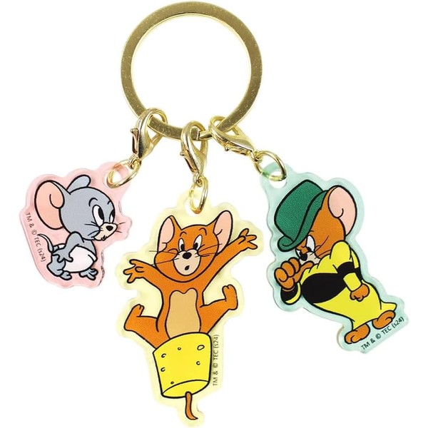 Tees Factory TJ-5546072TJM Tom and Jerry 3 Charm Key Chain