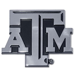 Texas A&M Metal Auto Emblem - Modern Shadow Design