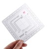 Vctitil Coordinate Scale Map Reading and Protractor,Acrylic Square Measuring Ruler