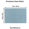 Home Brilliant Teal Placemats Set of 4, Thick Fabric Placemat,