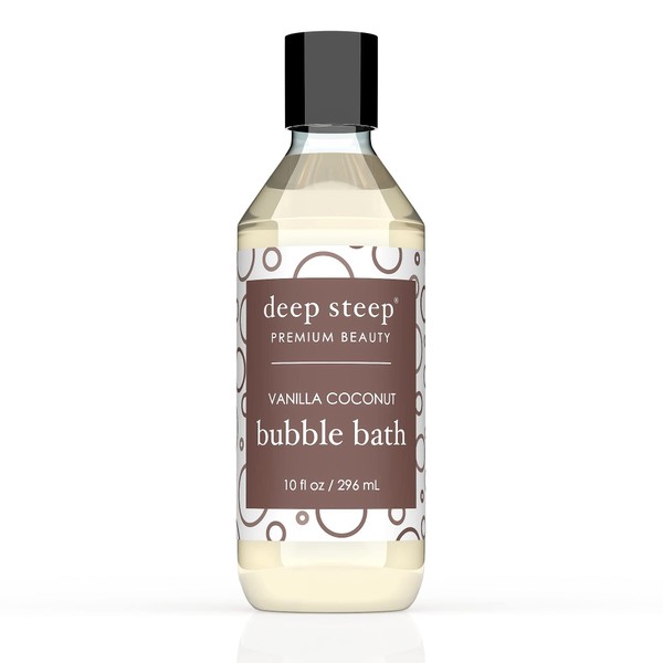 Deep Steep Bubble Bath, 10 oz (Vanilla Coconut)