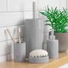 Harbour Housewares Soap Dish - Glazed Ceramic Bathroom Sink Holder
