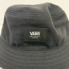 VANS Patch Bucket Unisex Hat Cotton Black White VN000BK3BLK Size